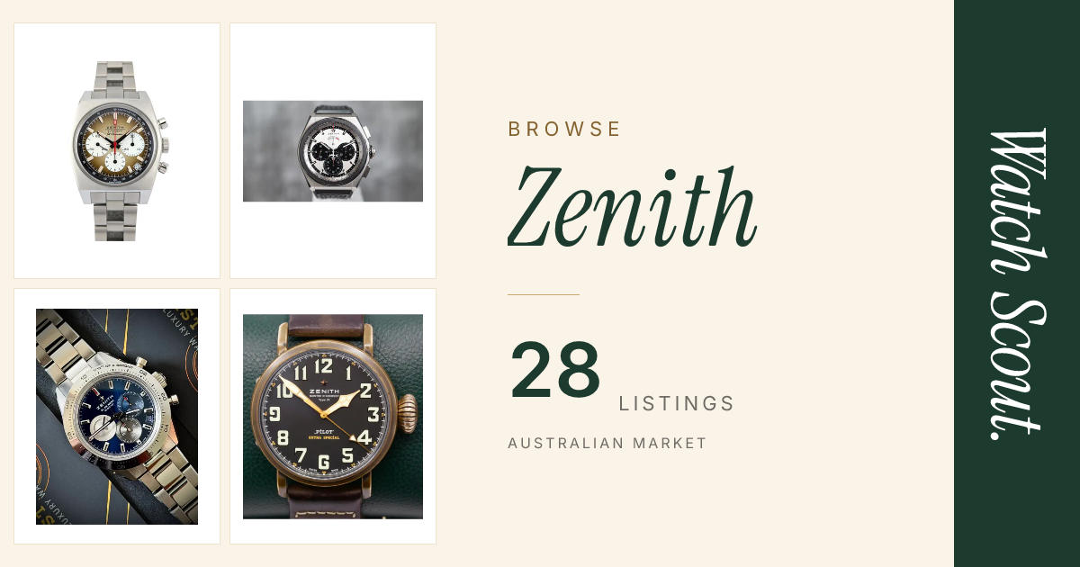 Zenith Watches for Sale in Australia | 37 Listings